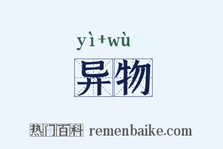 异物是什么意思的图片